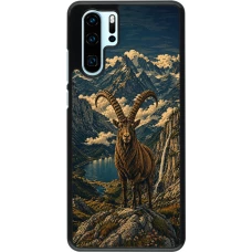 Coque Huawei P30 Pro - Linocut Bouquetin