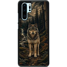 Coque Huawei P30 Pro - Linocut Loup