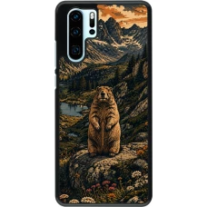 Coque Huawei P30 Pro - Linocut Marmotte
