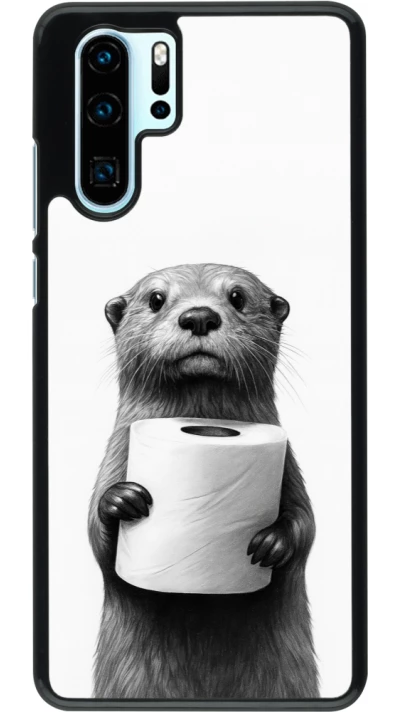 Huawei P30 Pro Case Hülle - Otter Toilettenpapier