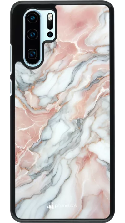 Huawei P30 Pro Case Hülle - Rosa Leuchtender Marmor