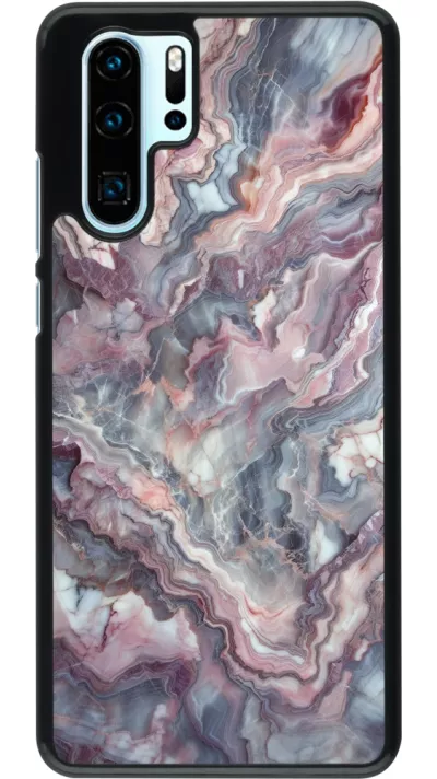 Huawei P30 Pro Case Hülle - Violetter silberner Marmor