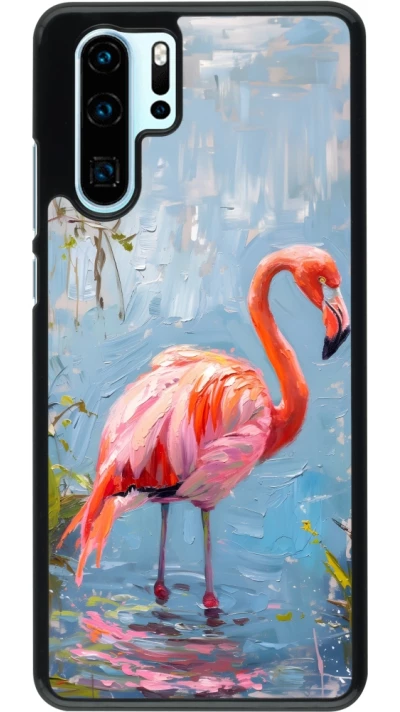 Huawei P30 Pro Case Hülle - Paint Flamingo