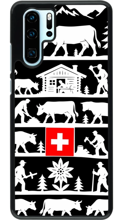 Coque Huawei P30 Pro - Poya Suisse 1 noir
