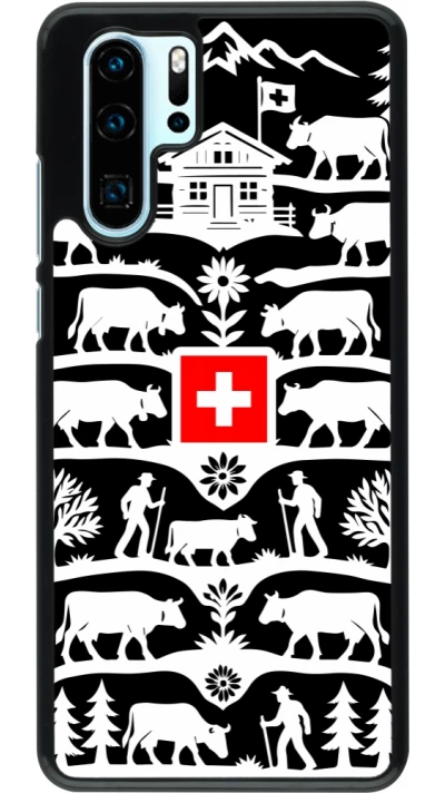 Coque Huawei P30 Pro - Poya Suisse 3 noir