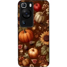 Huawei P60 Case Hülle - Silikon schwarz Autumn 26 Autumn still life