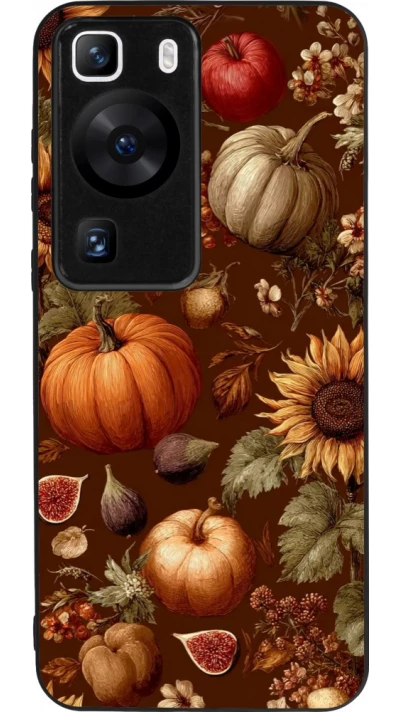 Huawei P60 Case Hülle - Silikon schwarz Autumn 26 Autumn still life