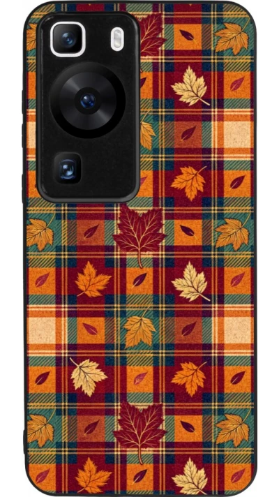 Huawei P60 Case Hülle - Silikon schwarz Autumn 26 Autumn pattern