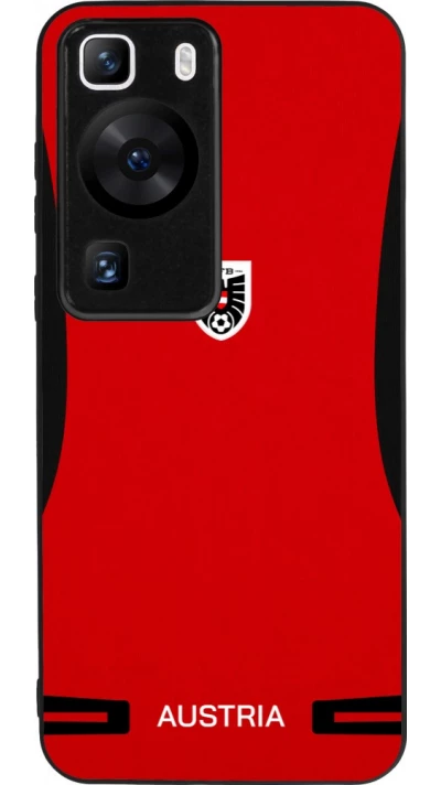 Huawei P60 Case Hülle - Silikon schwarz O?sterreich 2026 personalisierbares Fussballtrikot
