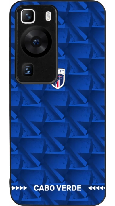 Coque Huawei P60 - Silicone rigide noir Maillot de football Cap-Vert 2026 personnalisable