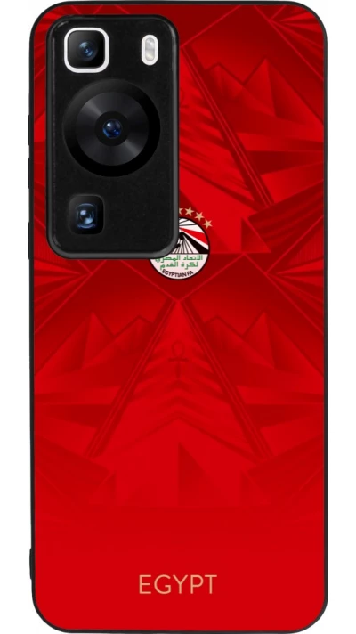 Coque Huawei P60 - Silicone rigide noir Maillot de football Égypte 2026 personnalisable