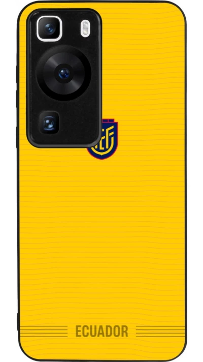 Coque Huawei P60 - Silicone rigide noir Maillot de football Équateur 2026 personnalisable