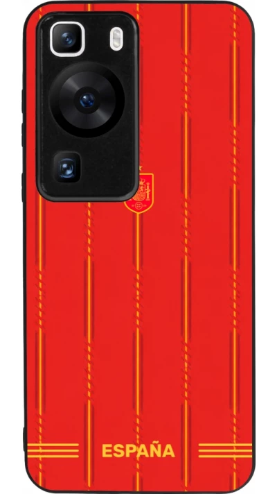 Huawei P60 Case Hülle - Silikon schwarz Spanien 2026 personalisierbares Fussballtrikot