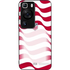 Huawei P60 Case Hülle - Silikon schwarz Vereinigten Staaten 2026 personalisierbares Fussballtrikot