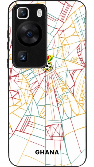 Coque Huawei P60 - Silicone rigide noir Maillot de football Ghana 2026 personnalisable