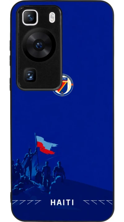 Coque Huawei P60 - Silicone rigide noir Maillot de football Haiti 2026 personnalisable