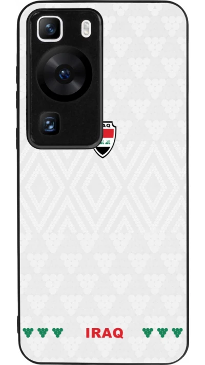 Coque Huawei P60 - Silicone rigide noir Maillot de football Irak 2026 personnalisable