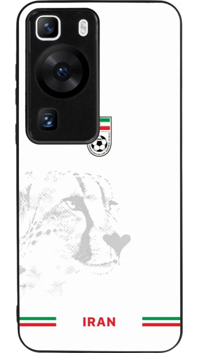 Coque Huawei P60 - Silicone rigide noir Maillot de football Iran 2026 personnalisable