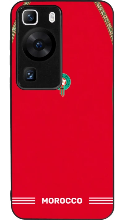 Huawei P60 Case Hülle - Silikon schwarz Marokko 2026 personalisierbares Fussballtrikot