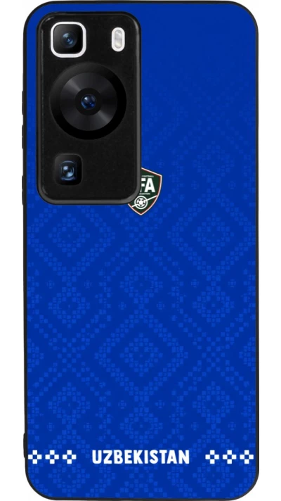 Huawei P60 Case Hülle - Silikon schwarz Usbekistan 2026 personalisierbares Fussballtrikot