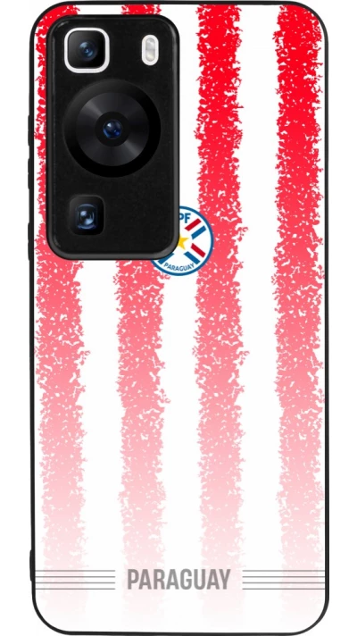 Huawei P60 Case Hülle - Silikon schwarz Paraguay 2026 personalisierbares Fussballtrikot