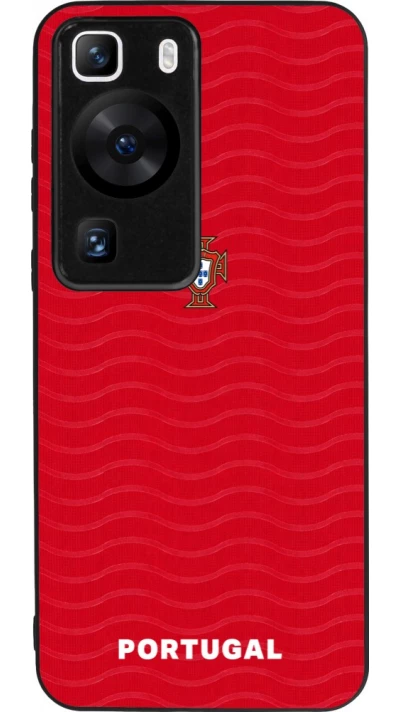 Huawei P60 Case Hülle - Silikon schwarz Portugal 2026 personalisierbares Fussballtrikot