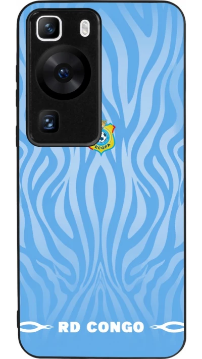 Coque Huawei P60 - Silicone rigide noir Maillot de football RD Congo 2026 personnalisable