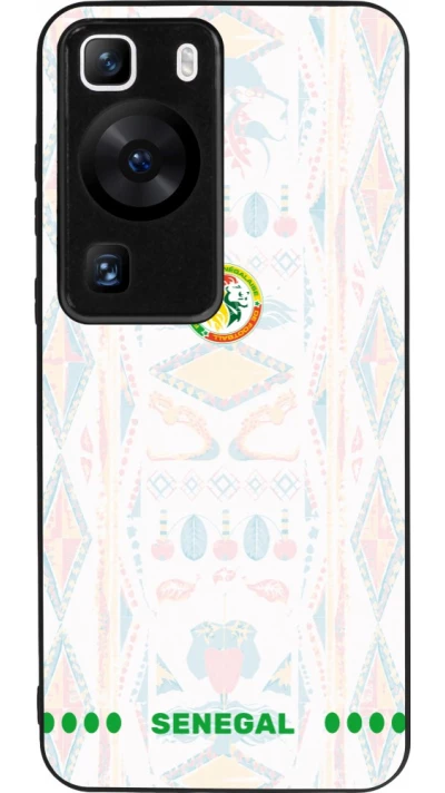 Huawei P60 Case Hülle - Silikon schwarz Senegal 2026 personalisierbares Fussballtrikot
