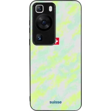 Huawei P60 Case Hülle - Silikon schwarz Schweiz Away 2026 personalisierbares Fussballtrikot