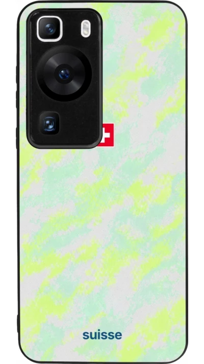 Huawei P60 Case Hülle - Silikon schwarz Schweiz Away 2026 personalisierbares Fussballtrikot