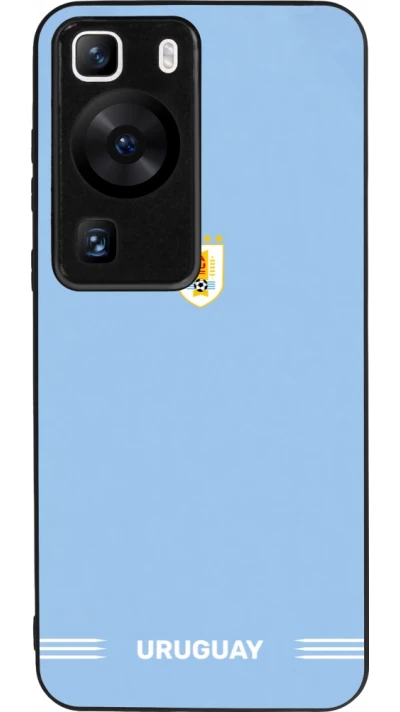 Huawei P60 Case Hülle - Silikon schwarz Uruguay 2026 personalisierbares Fussballtrikot