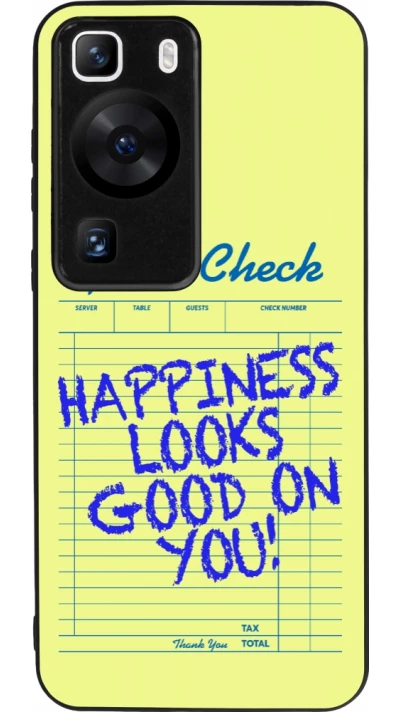 Coque Huawei P60 - Silicone rigide noir Guest check 2026
