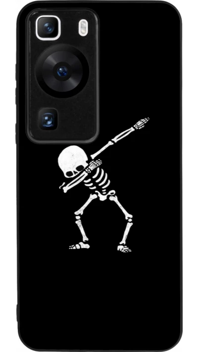 Coque Huawei P60 - Silicone rigide noir Halloween 19 09