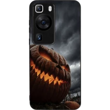 Coque Huawei P60 - Silicone rigide noir Halloween 2026 The Wicked Pumpkin