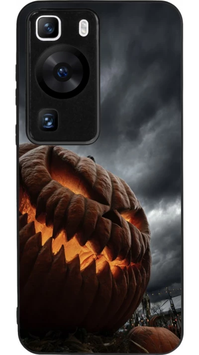 Coque Huawei P60 - Silicone rigide noir Halloween 2026 The Wicked Pumpkin