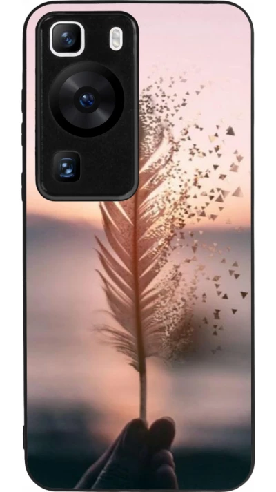 Coque Huawei P60 - Silicone rigide noir Hello September 11 19