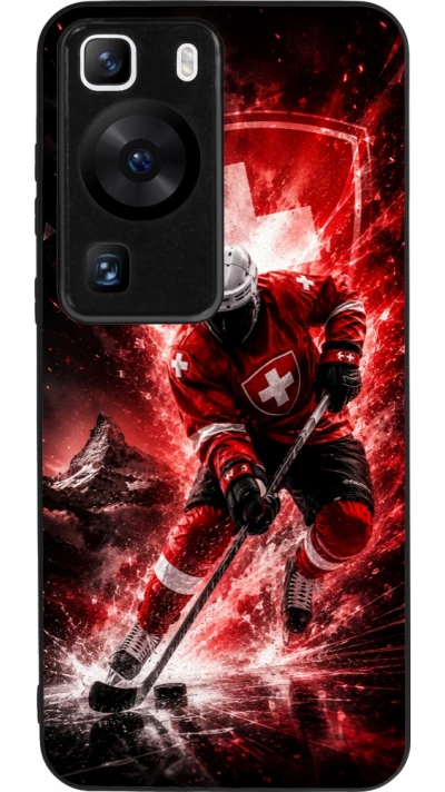 Coque Huawei P60 - Silicone rigide noir Hockey World Championship Player