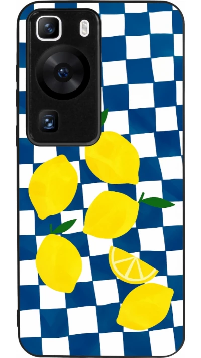 Coque Huawei P60 - Silicone rigide noir Illustration lemons 2026