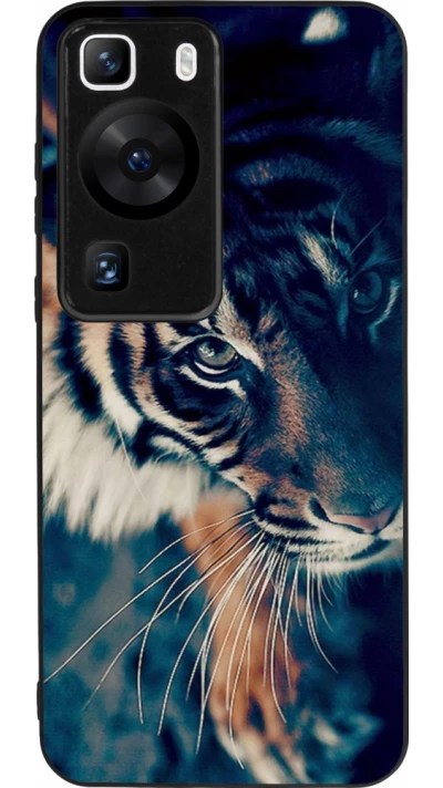 Coque Huawei P60 - Silicone rigide noir Incredible Lion