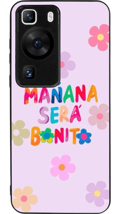 Coque Huawei P60 - Silicone rigide noir Karol G Manana sera bonito