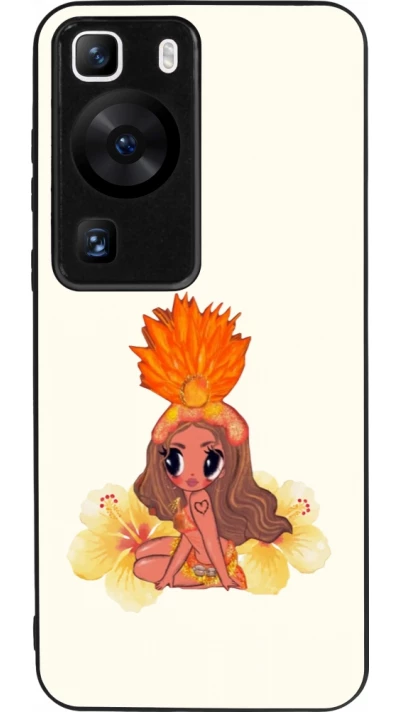 Coque Huawei P60 - Silicone rigide noir Karol G Tropicoqueta