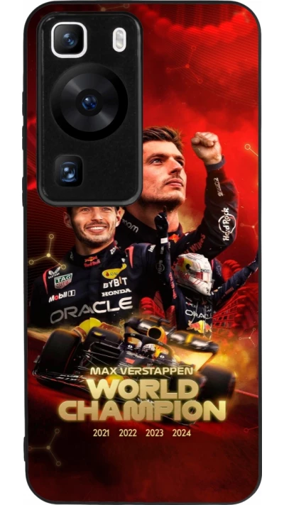 Huawei P60 Case Hülle - Silikon schwarz Max Verstappen Champion 2023