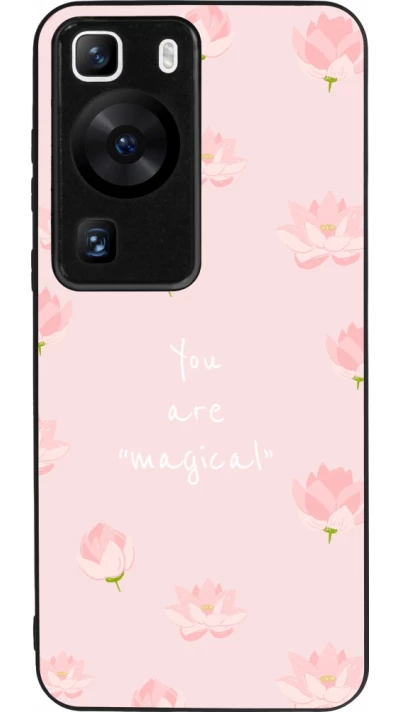 Huawei P60 Case Hülle - Silikon schwarz Mom 2023 your are magical