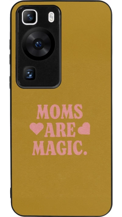 Huawei P60 Case Hülle - Silikon schwarz Mom 2026 Are Magic