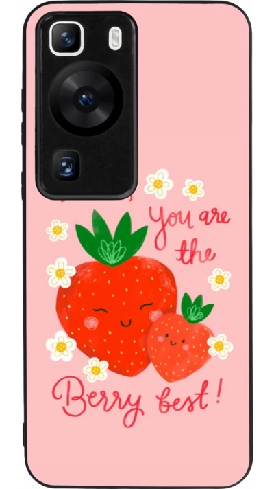 Huawei P60 Case Hülle - Silikon schwarz Mom 2026 Berry best