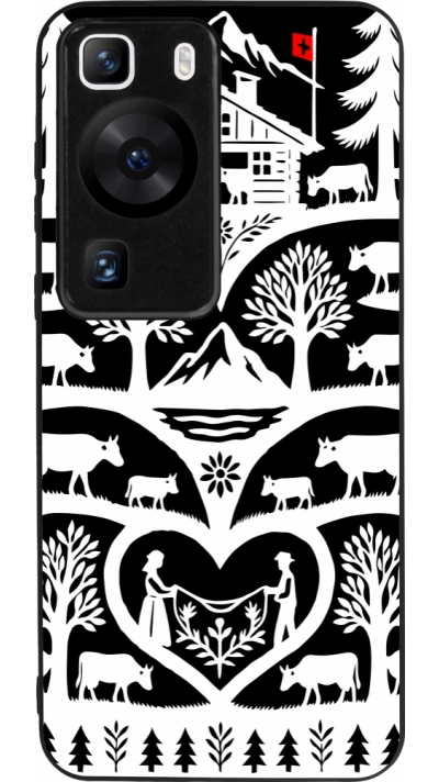 Huawei P60 Case Hülle - Silikon schwarz Poya Schweiz 2 schwarz