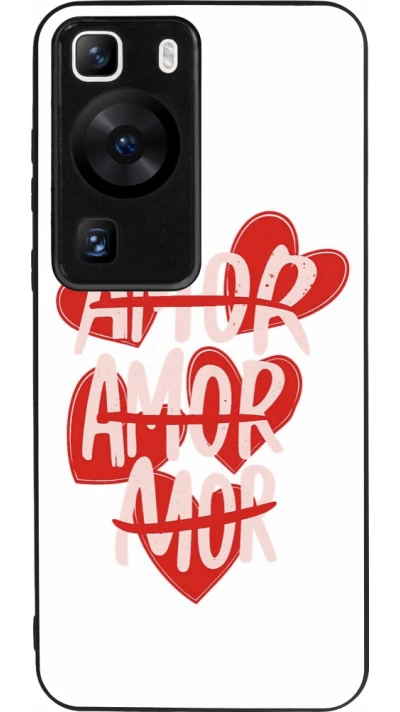 Huawei P60 Case Hülle - Silikon schwarz Saint Valentines Day 26 Amor