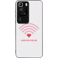 Huawei P60 Case Hülle - Silikon schwarz Saint Valentines Day 26 Love is in the air