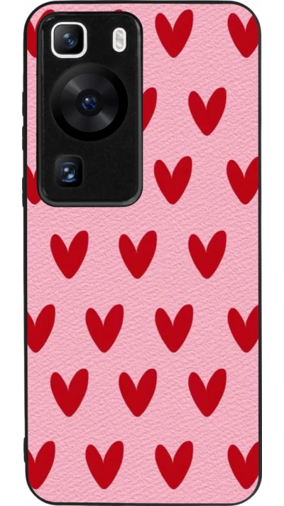 Huawei P60 Case Hülle - Silikon schwarz Saint Valentines Day 26 Pattern heart