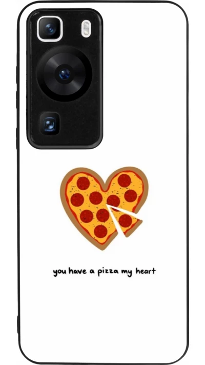 Huawei P60 Case Hülle - Silikon schwarz Saint Valentines Day 26 You have my pizza heart